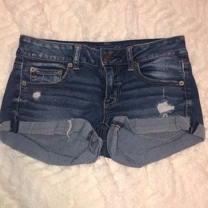 Denim shorts